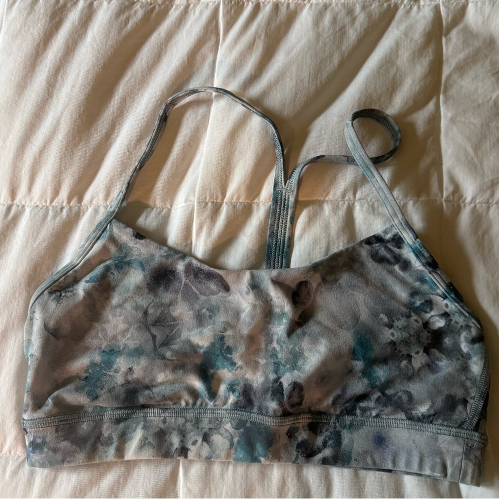 Lululemon Athletica blue tie dye Sports Bra